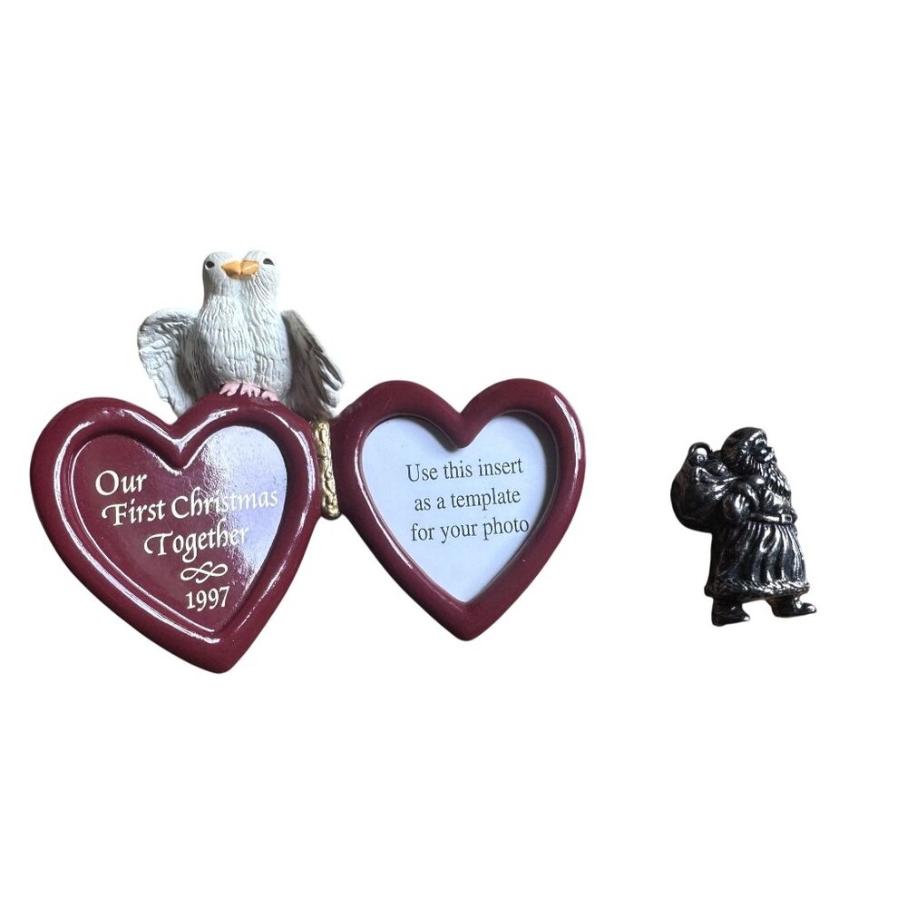 Vtg Hallmark Christmas Ornaments Our First Christmas 1997 & Precious Edition 199